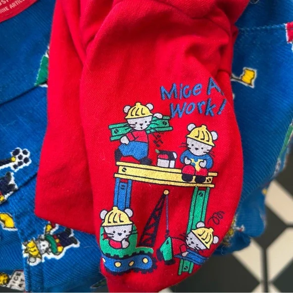 Vintage Oshkosh B’Gosh Mice at Work matching Overall Set - Picture 9 of 13
